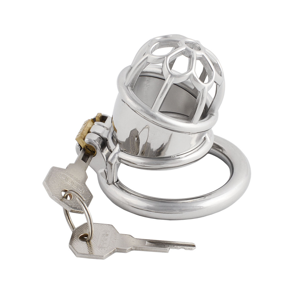 Men's Chastities Devices Stainless Steel Breathable Male Abstinence Chastity Lock Cock Cage (only cages do not include rings and locks)