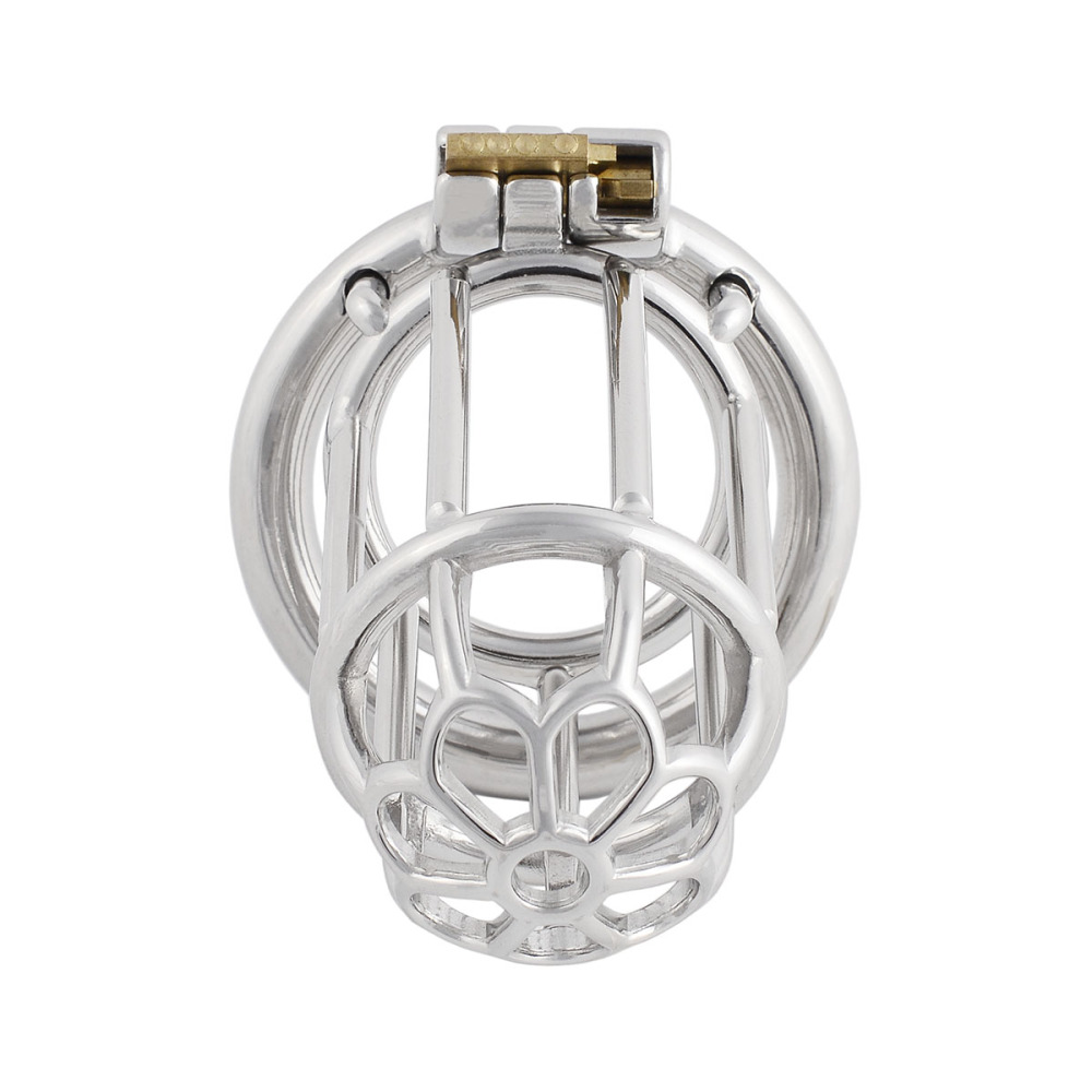 Men's Stainless Steel Male Pennis Lock Cook Penis Ring Cage Male Chastity Device Penis Cage Prevent Erection Toy (only cages do not include rings and locks)