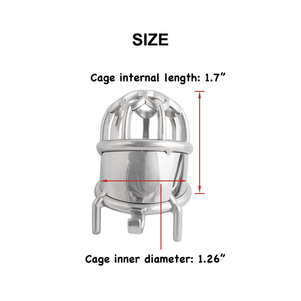 Men's Chastities Devices Stainless Steel Breathable Male Abstinence Chastity Lock Cock Cage (only cages do not include rings and locks)
