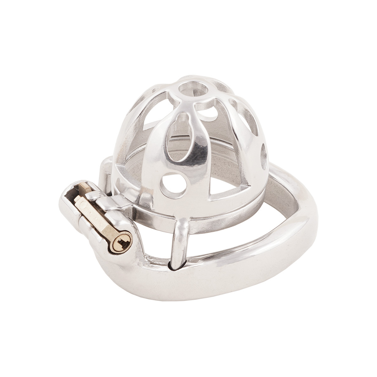 Small Male Chastity Cage Device Stainless Steel Ergonomic Design Male Locked SM Penis Exercise Sex Toys (only cages do not include rings and locks)
