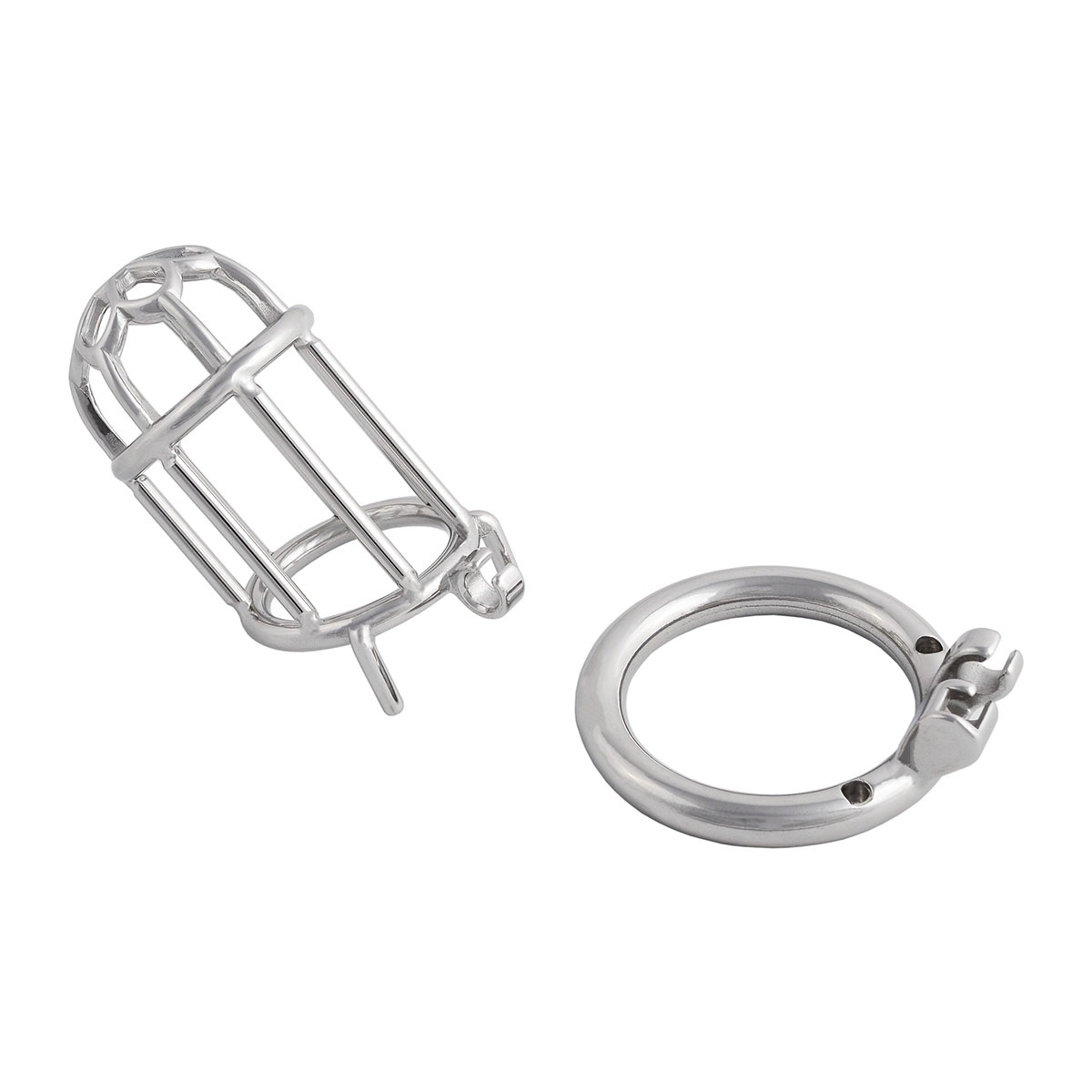 Men's Stainless Steel Male Pennis Lock Cook Penis Ring Cage Male Chastity Device Penis Cage Prevent Erection Toy (only cages do not include rings and locks)