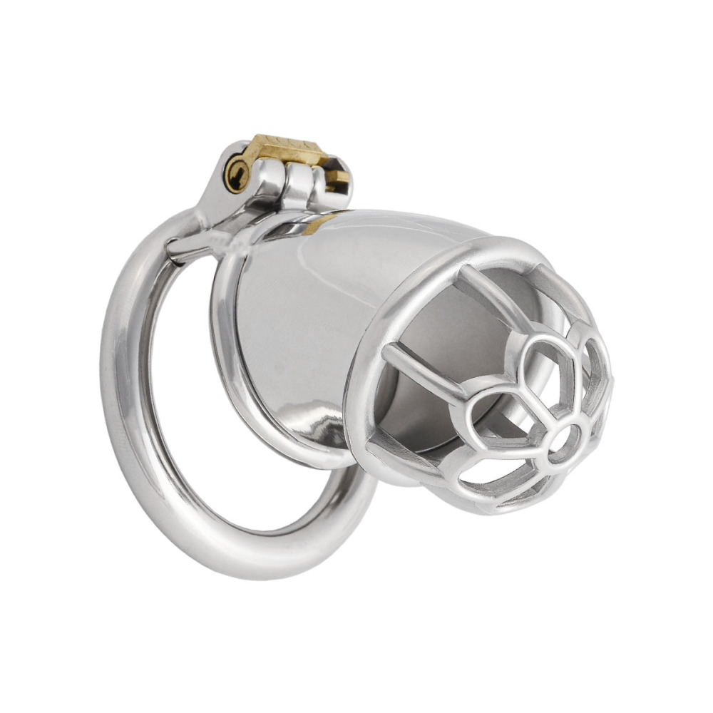 Chasity Cage for Men Metal Chastity Device Breathable Male Abstinence Chastity Lock Cock Cage Penis Cage Prevent Erection Toy (only cages do not include rings and locks)