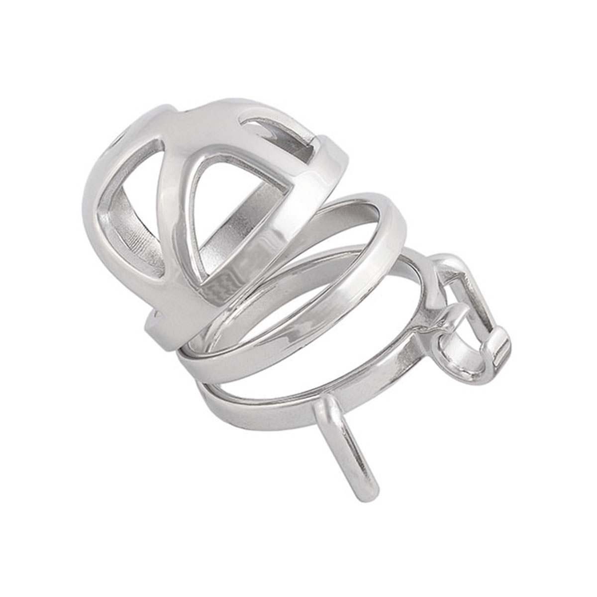 Men's Chastity Device Stainless Steel Vīrginity Lock Short Male Abstinence Devices Penis Cage Prevent Erection Toy (only cages do not include rings and locks)