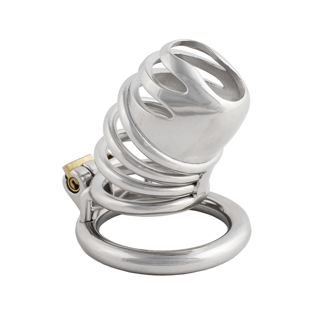 Male's Stainless Steel Chasity Cages Device Trainer Kit for Adult Game Sex Toy (only cages do not include rings and locks)