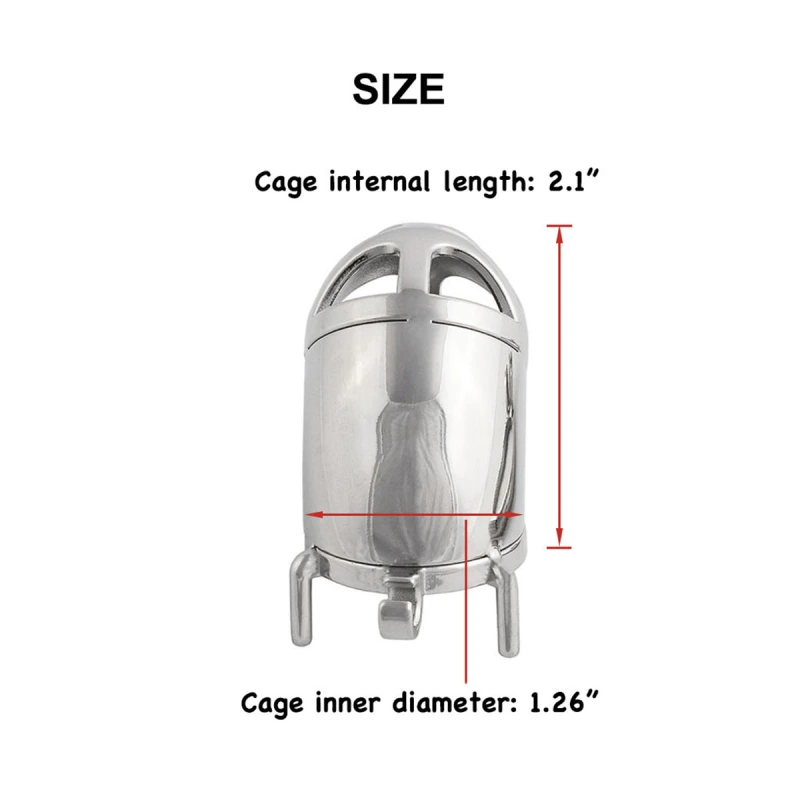 Men's Chastity Device Stainless Steel Male Chastities Cage Adult Game Sex Toy (only cages do not include rings and locks)