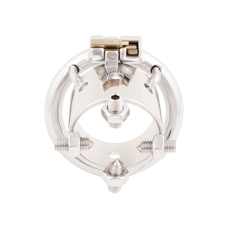 Male Spiked Chastity Device 304 Stainless Steel Cage Ergonomic Design for Men SM Penis Exercise Sex Toys (only cages do not include rings and locks)