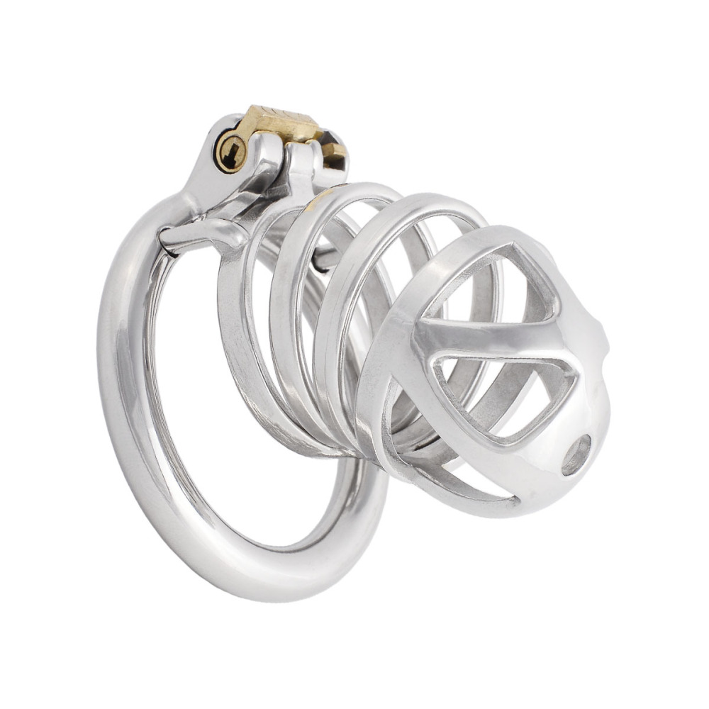 Stainless Steel Men's Chastity Device for The Best Men Companion (only cages do not include rings and locks)