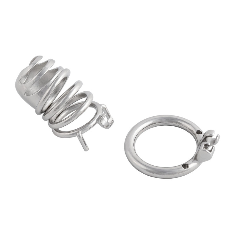 Male's Stainless Steel Chasity Cages Device Trainer Kit for Adult Game Sex Toy (only cages do not include rings and locks)