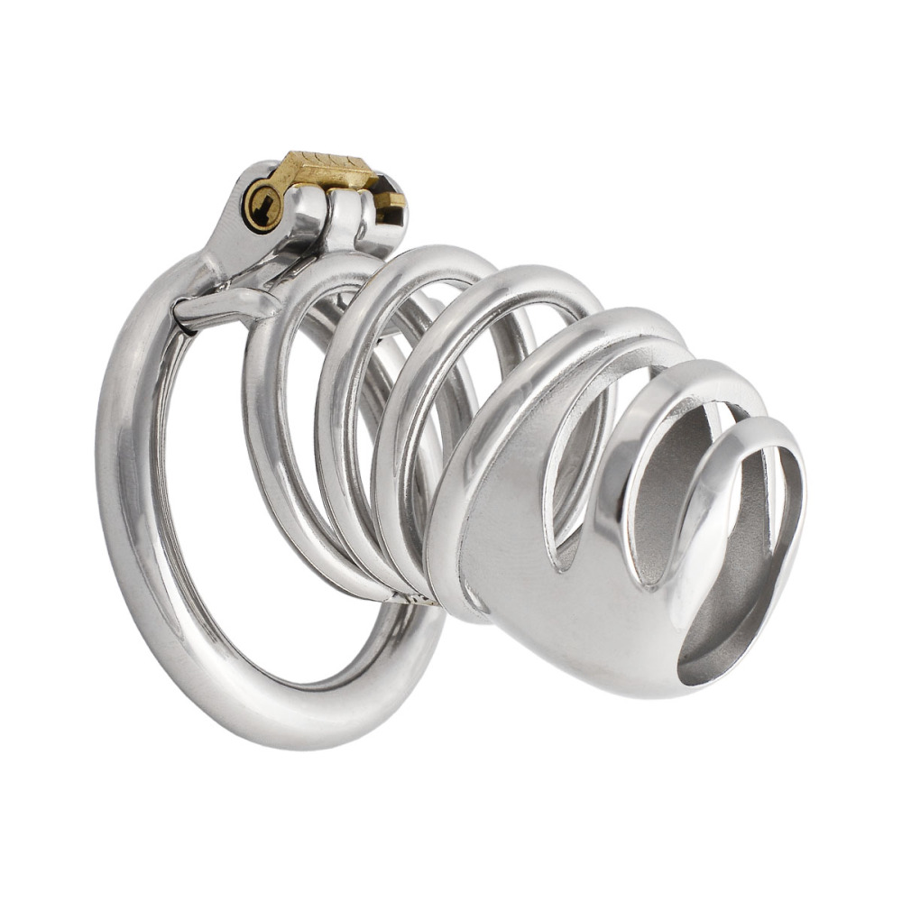 Male's Stainless Steel Chasity Cages Device Trainer Kit for Adult Game Sex Toy (only cages do not include rings and locks)