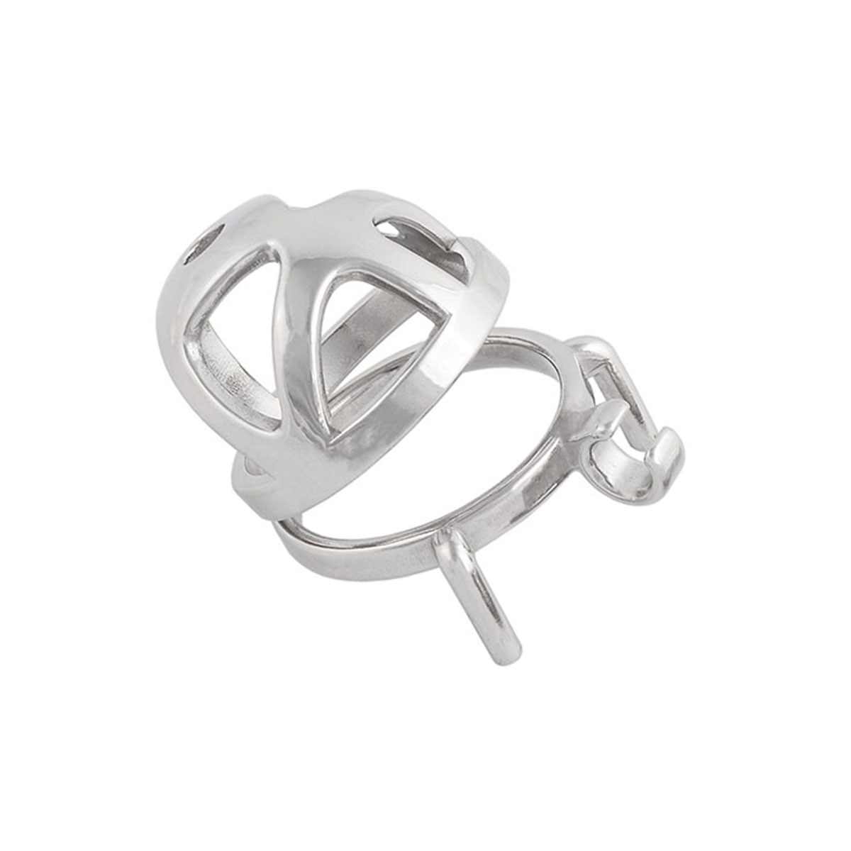 Men's Chastity Device Stainless Steel Vīrginity Lock Short Male Abstinence Devices Penis Cage Prevent Erection Toy (only cages do not include rings and locks)