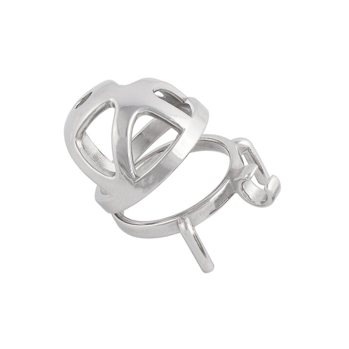 Men's Chastity Device Stainless Steel Vīrginity Lock Short Male Abstinence Devices Penis Cage Prevent Erection Toy (only cages do not include rings and locks)