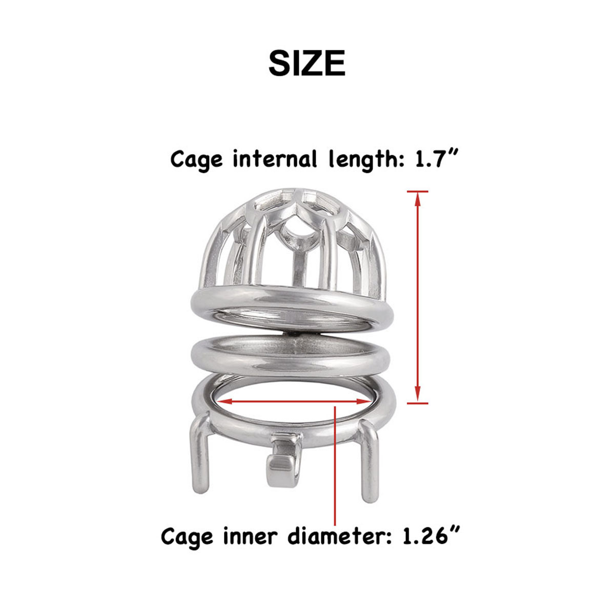 Men's Chastity Device Stainless Steel Chastities Cage Lock for Men (only cages do not include rings and locks)
