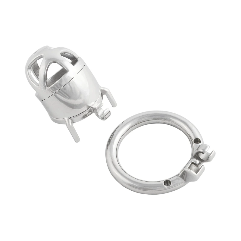 Men's Stainless Steel Male Pennis Lock Cock Penis Ring Cage Male Chastity Cage for Men Clothing (only cages do not include rings and locks)