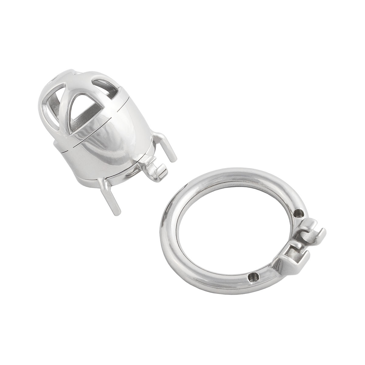 Men's Stainless Steel Male Pennis Lock Cock Penis Ring Cage Male Chastity Cage for Men Clothing (only cages do not include rings and locks)