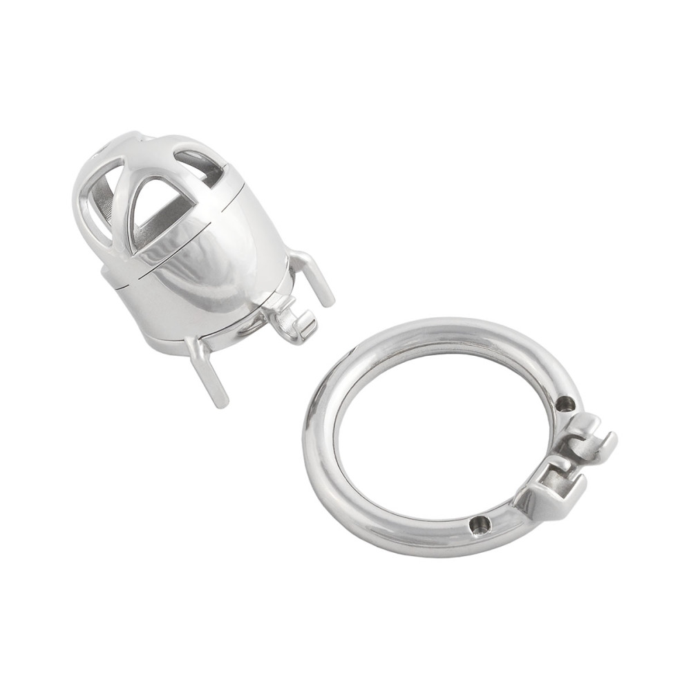 Men's Stainless Steel Male Pennis Lock Cock Penis Ring Cage Male Chastity Cage for Men Clothing (only cages do not include rings and locks)
