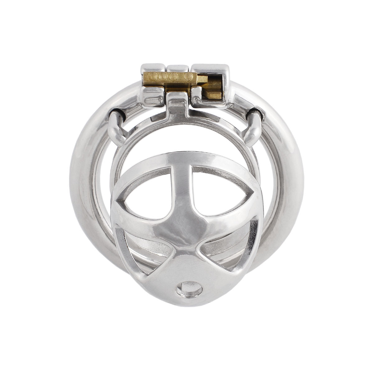 Men's Chastity Device Stainless Steel Vīrginity Lock Short Male Abstinence Devices Penis Cage Prevent Erection Toy (only cages do not include rings and locks)
