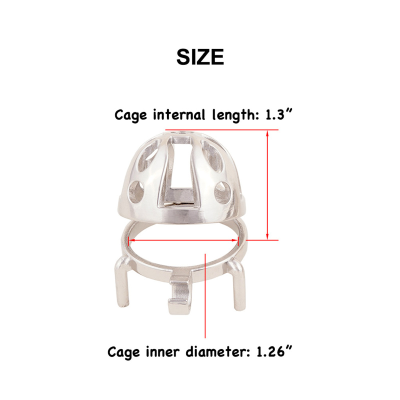 Male Cock Cage Adult Game Sex Toy Ergonomic Design Stainless Steel Stealth Lock (only cages do not include rings and locks)