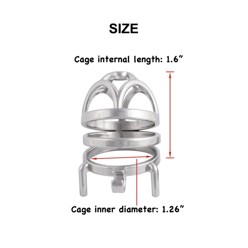 Male's Stainless Steel chastities Devices Lock cage Trainer Kit for Men Clothing (only cages do not include rings and locks)