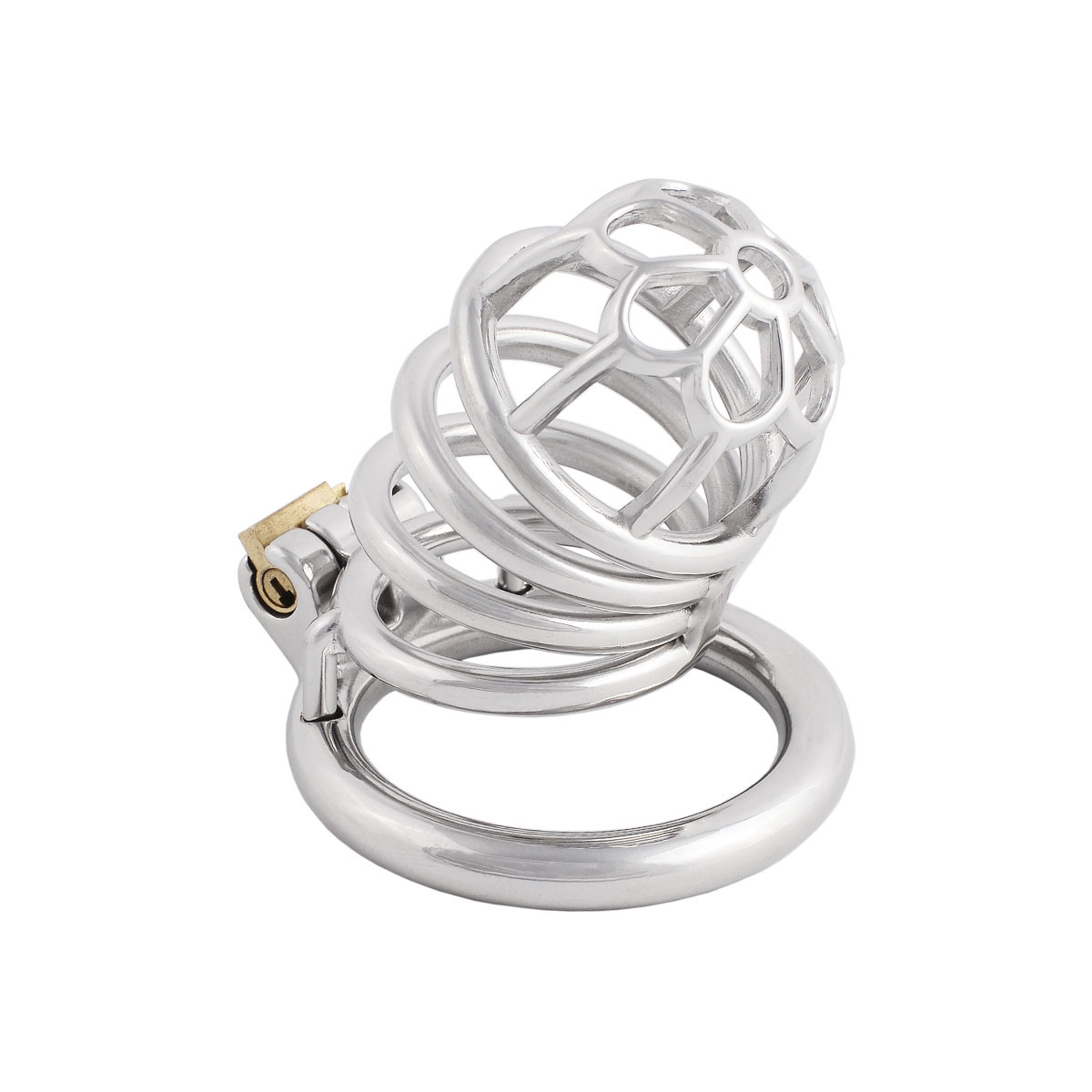 Men's Stainless Steel Male Pennis Lock Cook Penis Ring Cage Male Chastity Device for Men Penis (only cages do not include rings and locks)
