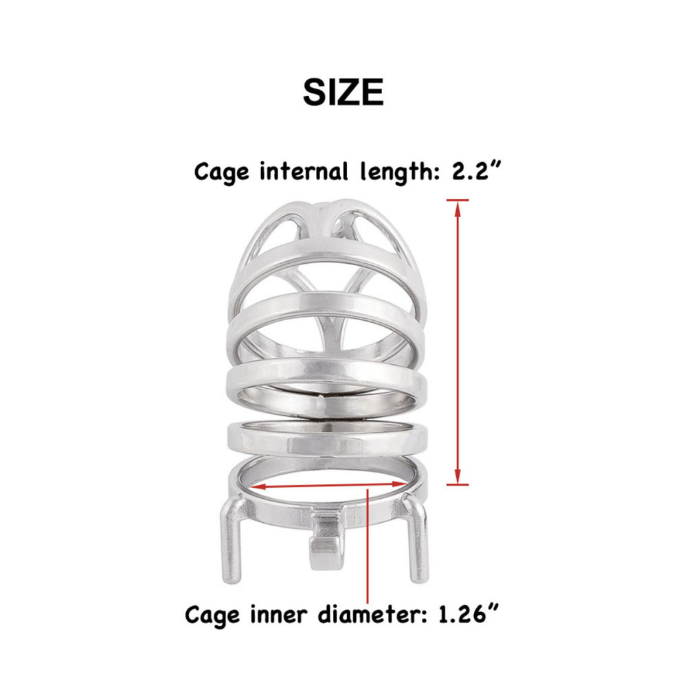 Men's Chastity Device Stainless Steel Chasity Cage Male for Men Penis (only cages do not include rings and locks)