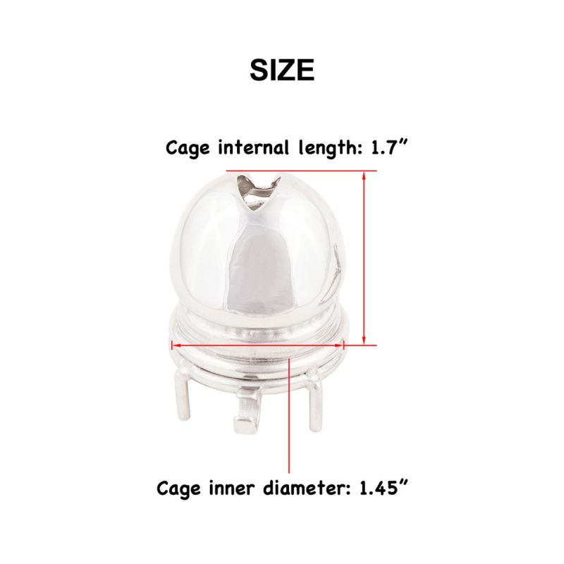 Short Male Cock Cage Stainless Steel Male Chastity Device Sex Toys for Men (only cages do not include rings and locks)