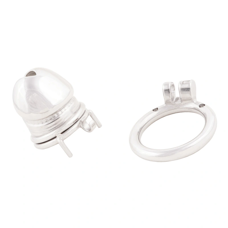 Short Male Cock Cage Stainless Steel Male Chastity Device Sex Toys for Men (only cages do not include rings and locks)