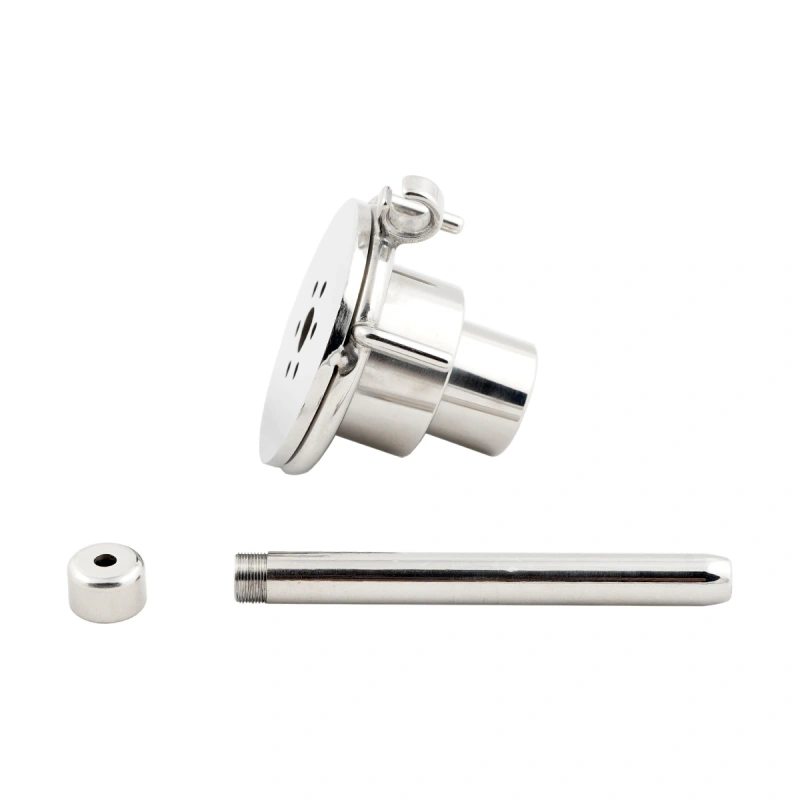 Negative Flat Extreme Men's Chastity cage with Catheter Small Stainless Steel Contrary casity cage for SM Penis Exercise Sex Toys (Not include rings and locks)