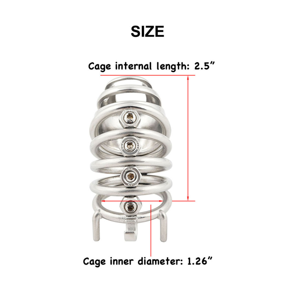 Spiked Chastity Device Long Male Stealth Lock for SM Penis Exercise Sex Toys (only cages do not include rings and locks)