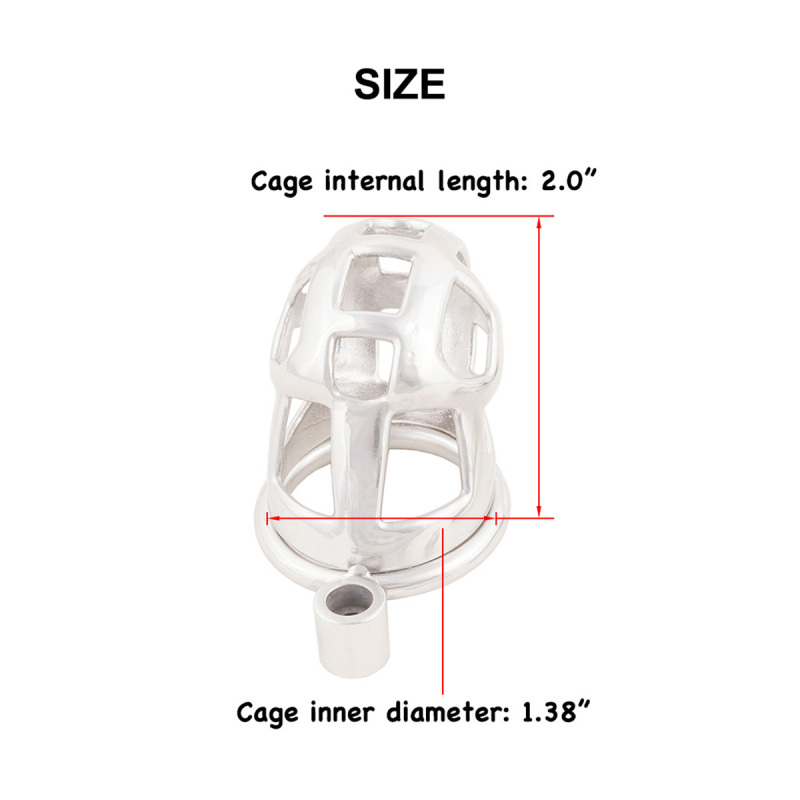 Metal Male Chastity Device Ergonomic Design Cock Cage Adult Game Sex Toy (only cages do not include rings and locks)