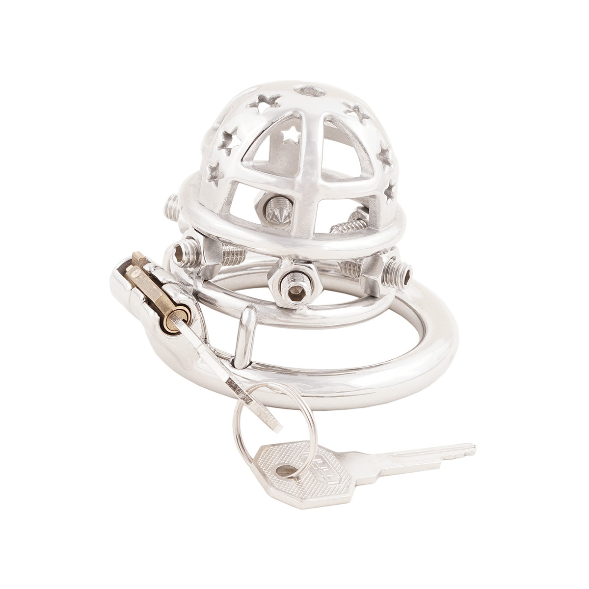 Chastity Cock Cage 304 Stainless Steel Spiked Chastity Device Easy to Wear Male SM Penis Exercise Sex Toys (only cages do not include rings and locks)
