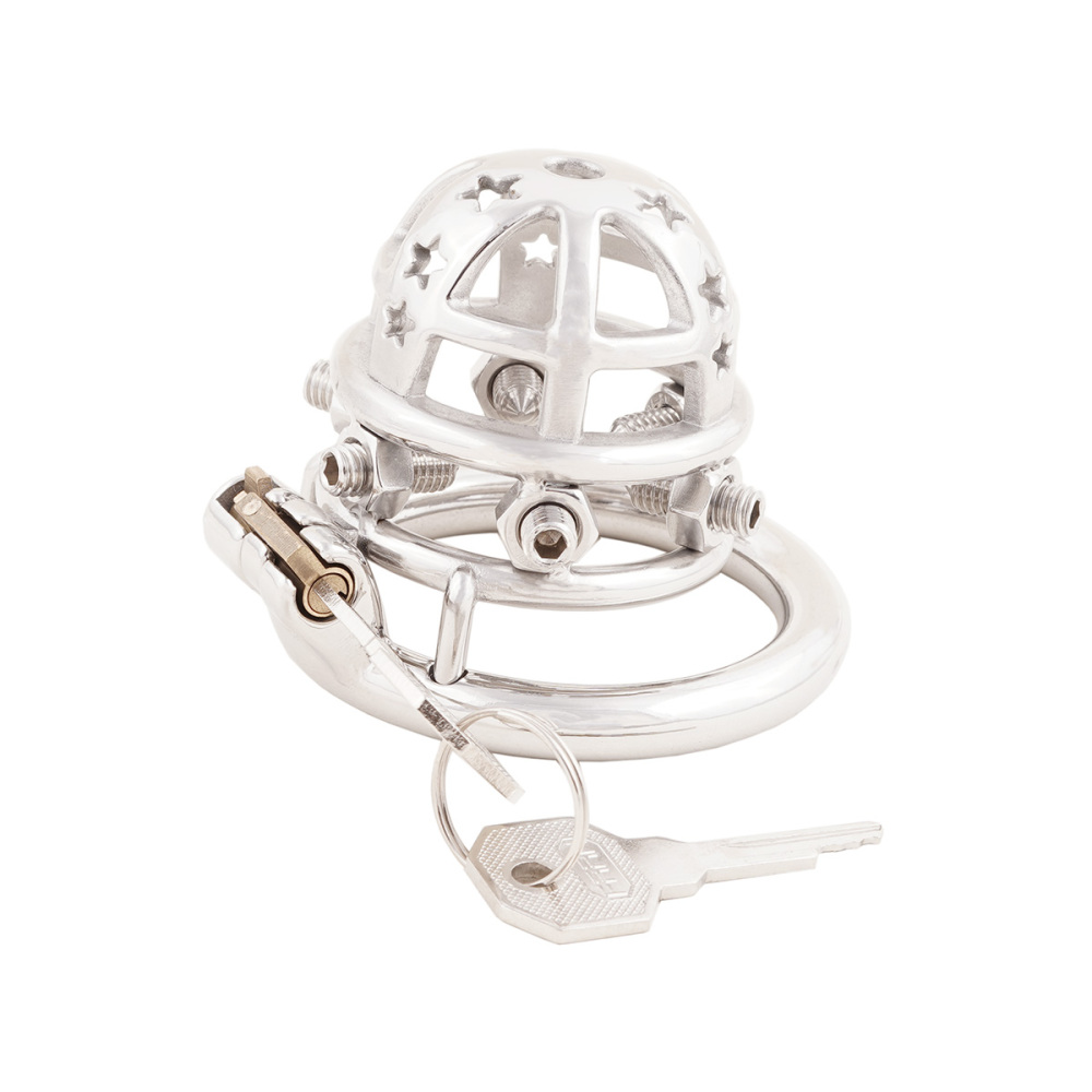 Chastity Cock Cage 304 Stainless Steel Spiked Chastity Device Easy to Wear Male SM Penis Exercise Sex Toys (only cages do not include rings and locks)