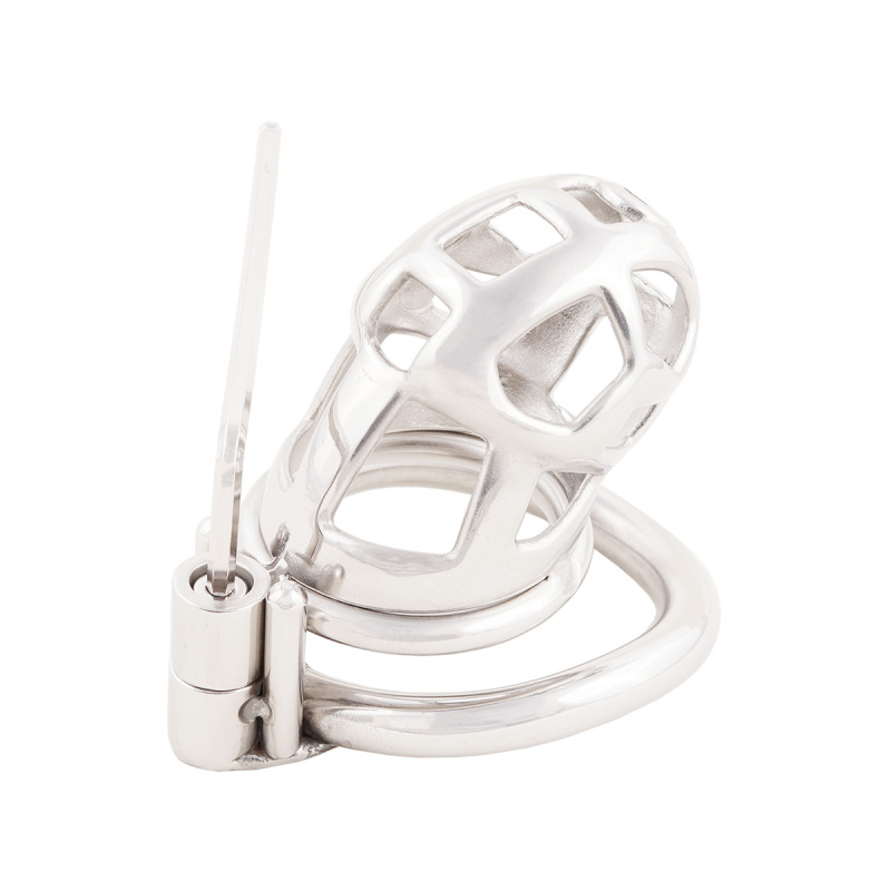 Metal Male Chastity Device Ergonomic Design Cock Cage Adult Game Sex Toy (only cages do not include rings and locks)