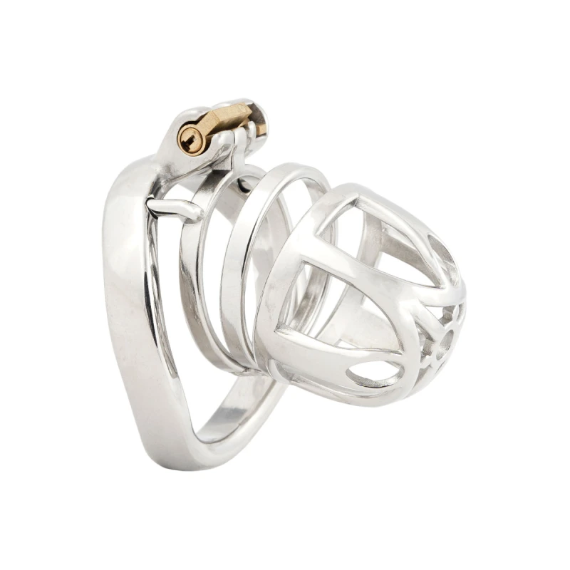 Male Cook cage Chastity for Men Metal Adult Game Sex Toy Ergonomic Design Stainless Steel Stealth Lock (only cages do not include rings and locks)