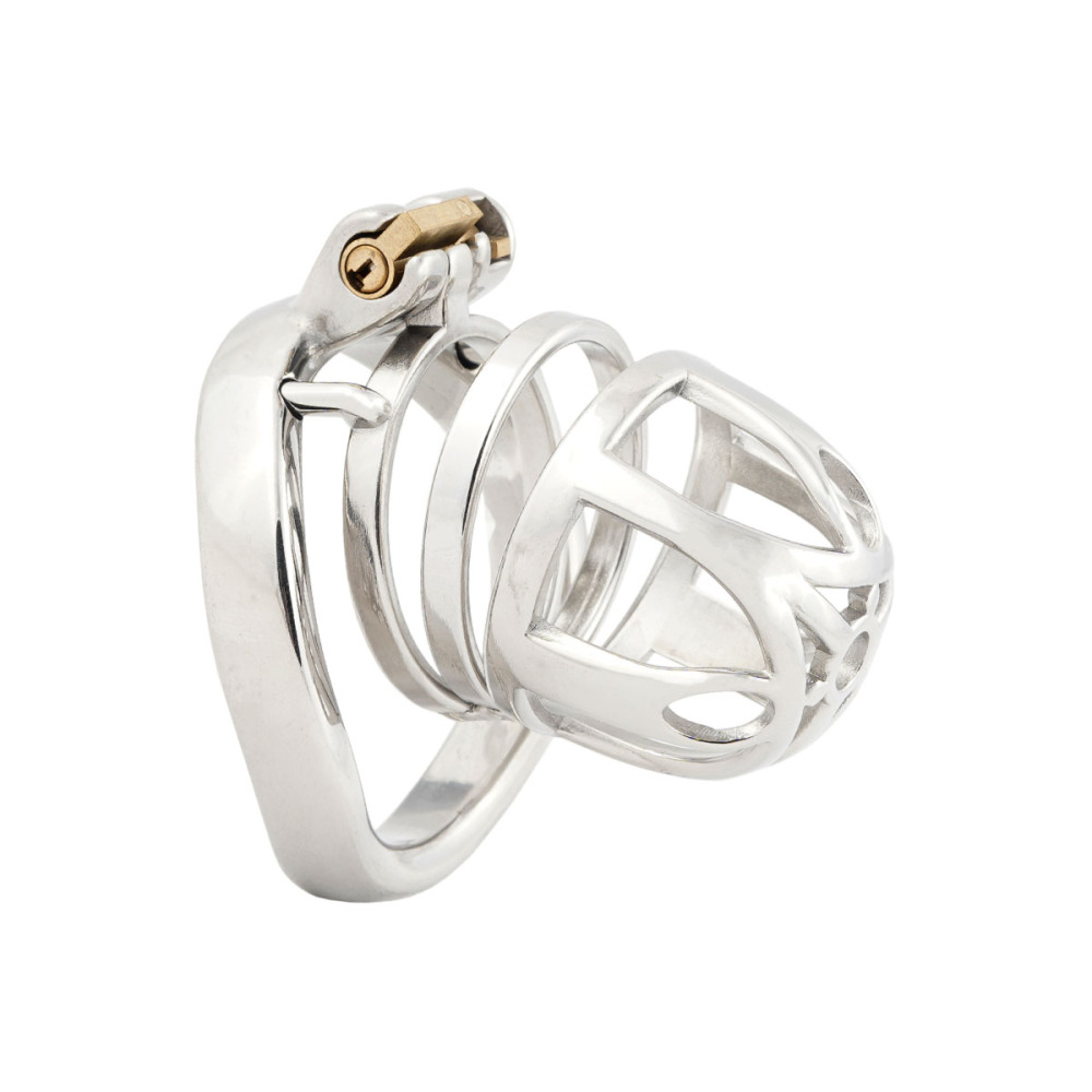 Male Cook cage Chastity for Men Metal Adult Game Sex Toy Ergonomic Design Stainless Steel Stealth Lock (only cages do not include rings and locks)