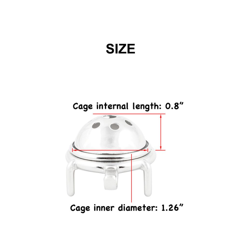 Male Short Chastity Device Stainless Steel Men's Virginity Lock SM Penis Exercise Sex Toys (only cages do not include rings and locks)