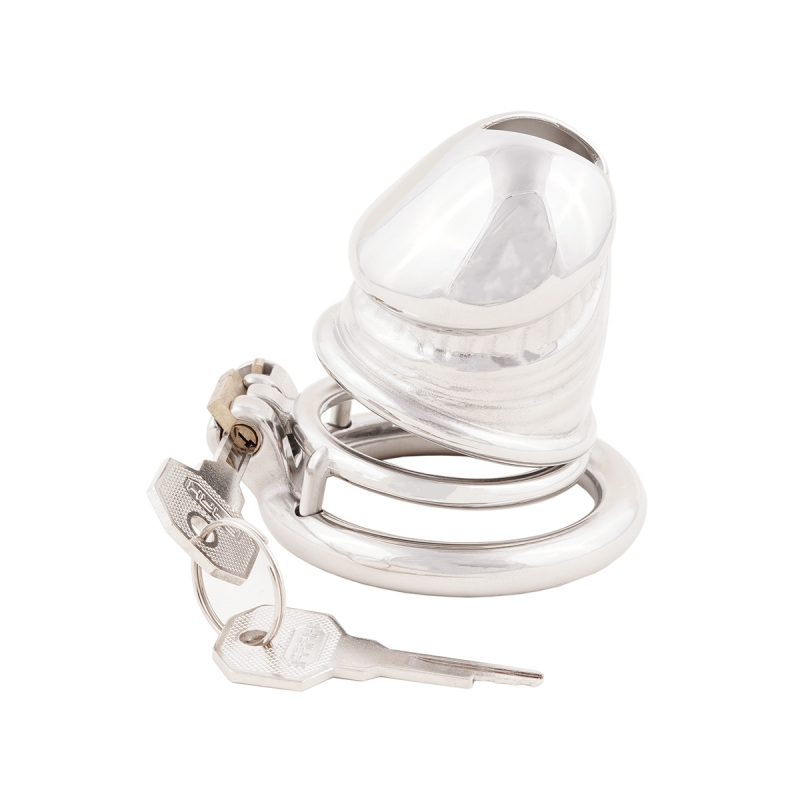 Male Comfortable Cock Cage Stainless Steel Chastity Device for SM Penis Exercise Sex Toys (only cages do not include rings and locks)