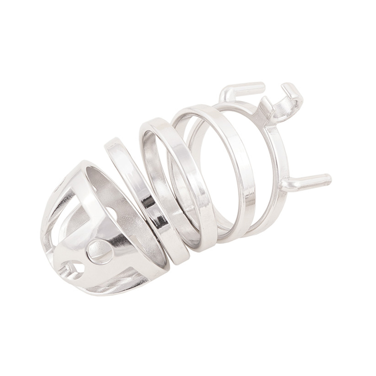 Stainless Steel Long Cock Cage Stealth Lock for SM Penis Exercise Sex Toys (only cages do not include rings and locks)