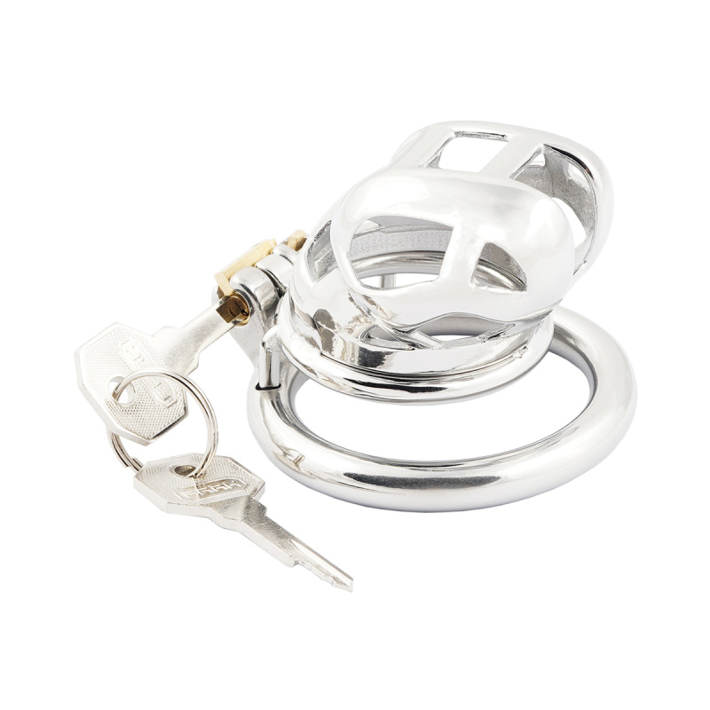 Large Short Male Chastity Device Stainless Steel Cock Cage Sex Toys for Men (only cages do not include rings and locks)