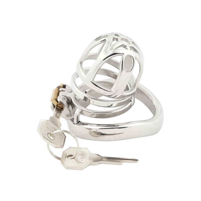 Male Cook cage Chastity for Men Metal Adult Game Sex Toy Ergonomic Design Stainless Steel Stealth Lock (only cages do not include rings and locks)