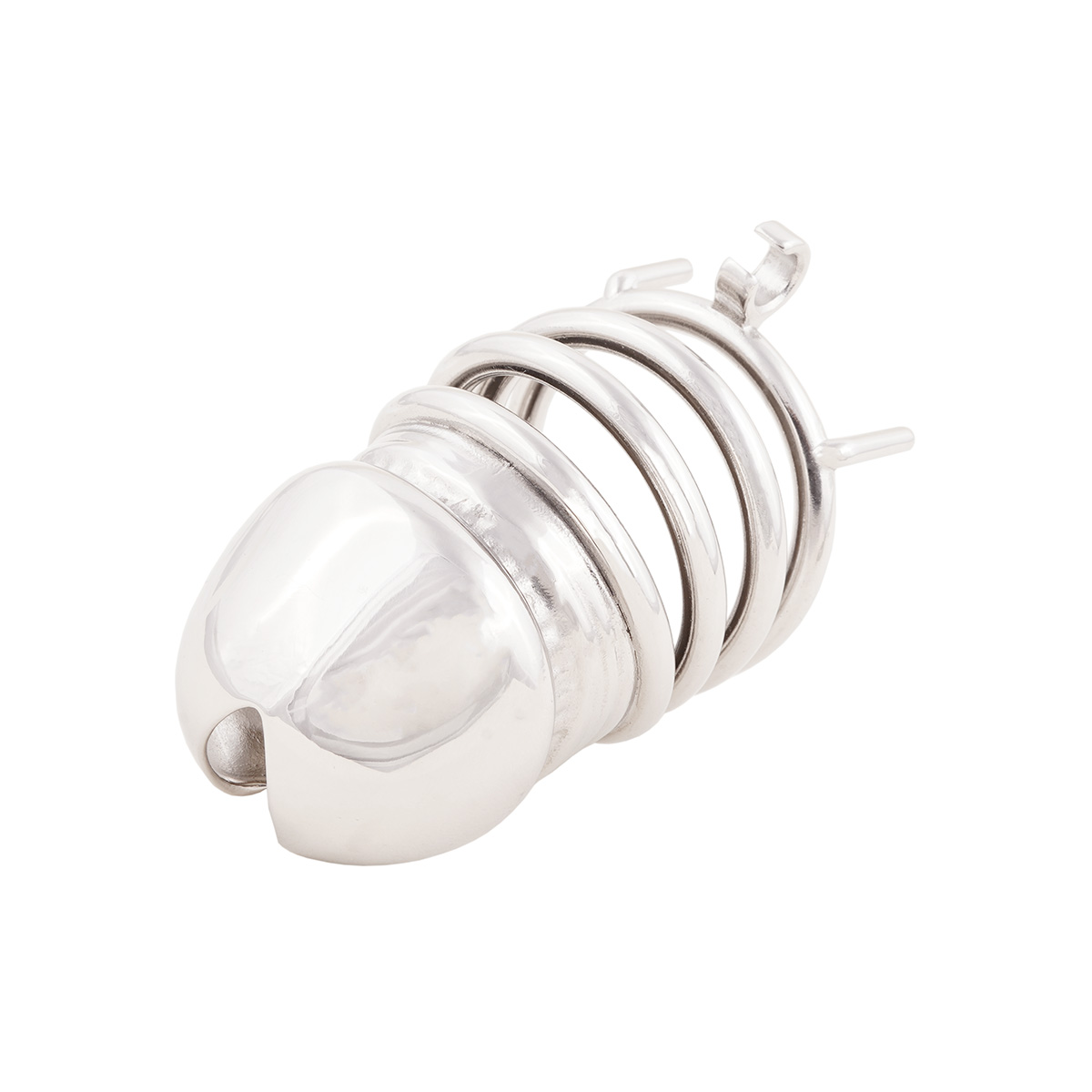 Stainless Steel Male Chastity Device Easy to Wear Male Virginity Lock Chastity Belt (only cages do not include rings and locks)