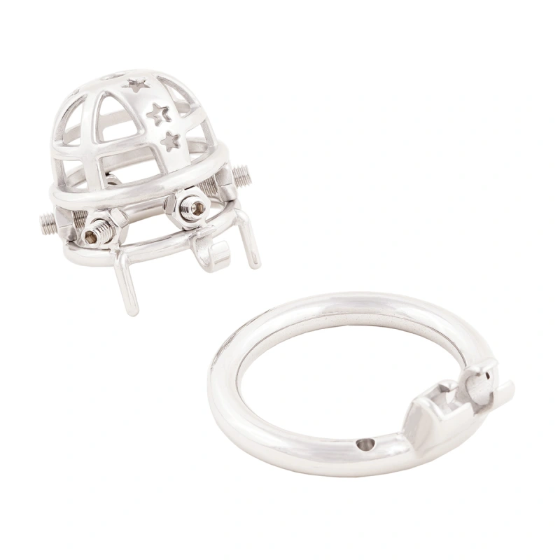 Chastity Cock Cage 304 Stainless Steel Spiked Chastity Device Easy to Wear Male SM Penis Exercise Sex Toys (only cages do not include rings and locks)