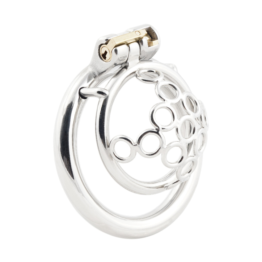 Male Chastity Device Super Short 304 Stainless Steel Men's Penis Lock (only cages do not include rings and locks)