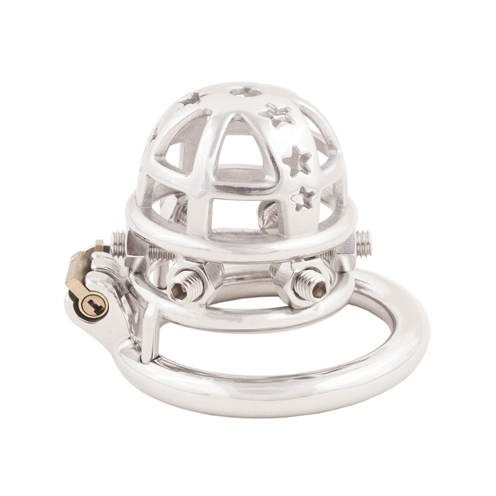 Chastity Cock Cage 304 Stainless Steel Spiked Chastity Device Easy to Wear Male SM Penis Exercise Sex Toys (only cages do not include rings and locks)