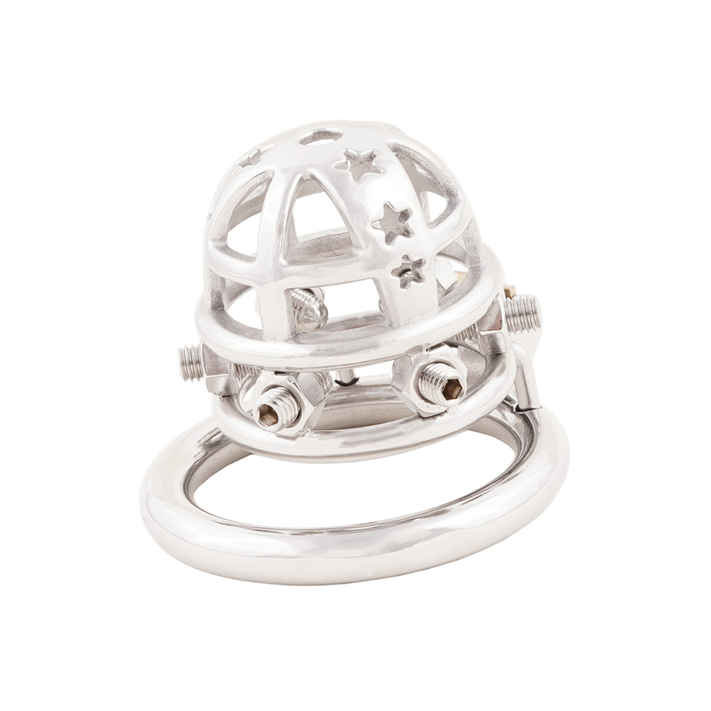 Chastity Cock Cage 304 Stainless Steel Spiked Chastity Device Easy to Wear Male SM Penis Exercise Sex Toys (only cages do not include rings and locks)