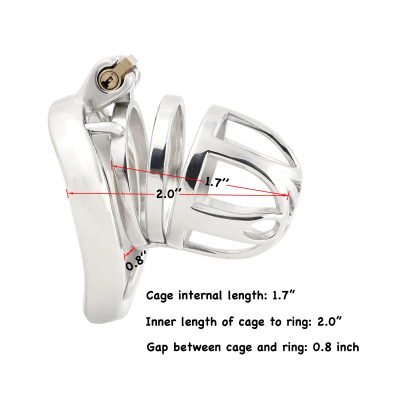 Male Cook cage Chastity for Men Metal Adult Game Sex Toy Ergonomic Design Stainless Steel Stealth Lock (only cages do not include rings and locks)