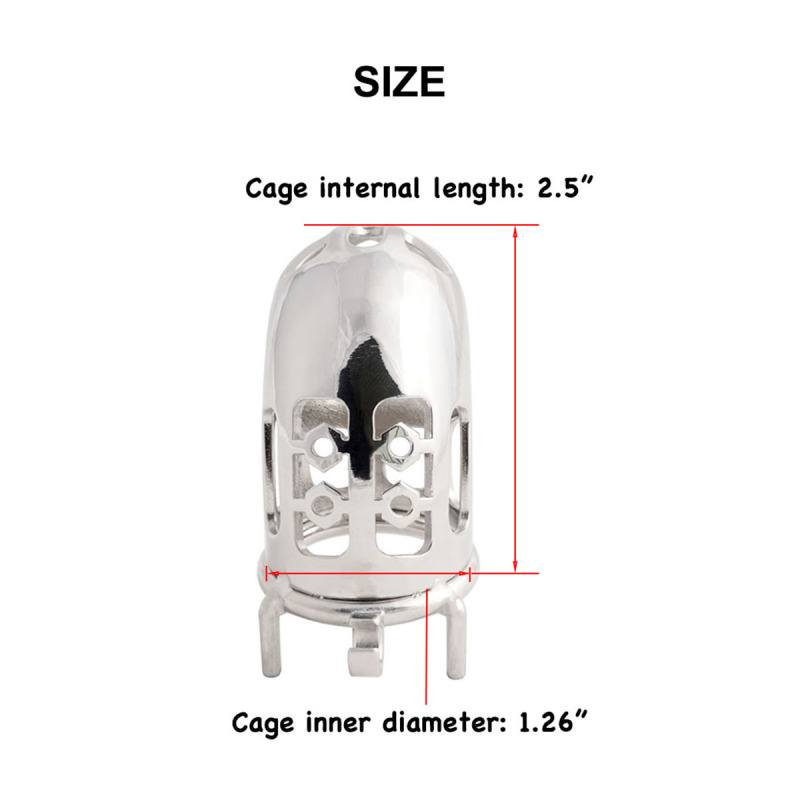 Chastity Lock Cage 304 Stainless Steel chastities Device Easy to Wear Male SM Penis Exercise Sex Toys (only cages do not include rings and locks)