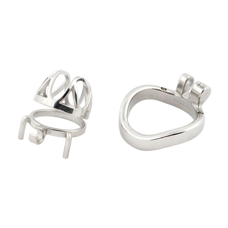 Short Male Chasity Cage Penis Lock Device 304 Stainless Steel Adult Game Sex Toy (only cages do not include rings and locks)
