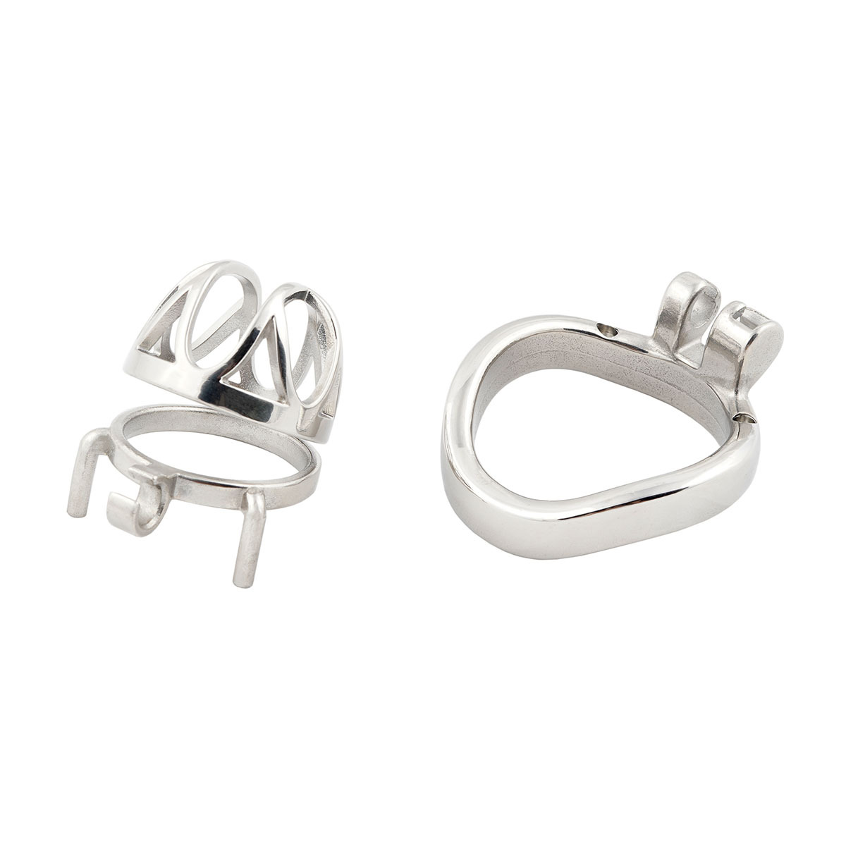 Short Male Chasity Cage Penis Lock Device 304 Stainless Steel Adult Game Sex Toy (only cages do not include rings and locks)