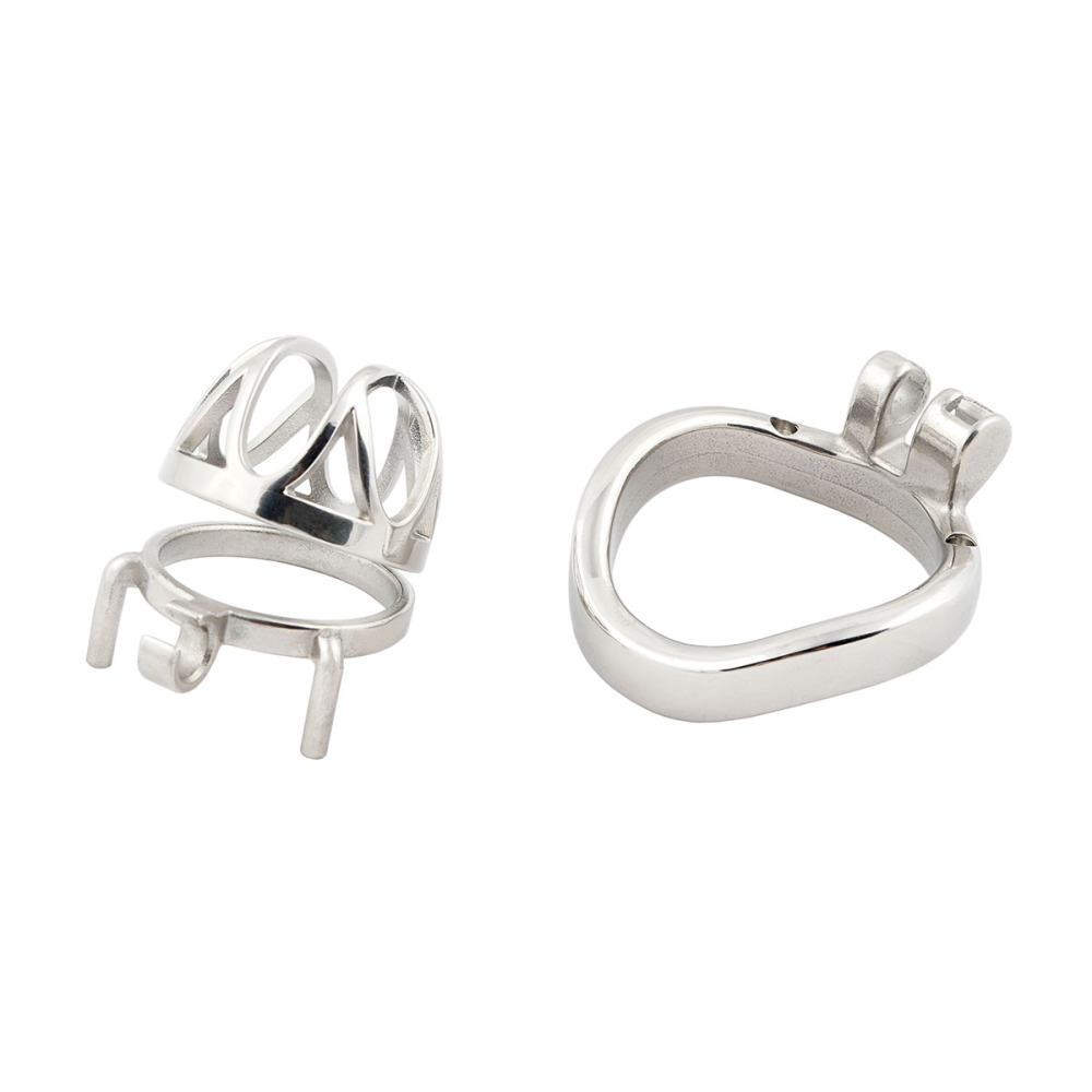 Short Male Chasity Cage Penis Lock Device 304 Stainless Steel Adult Game Sex Toy (only cages do not include rings and locks)