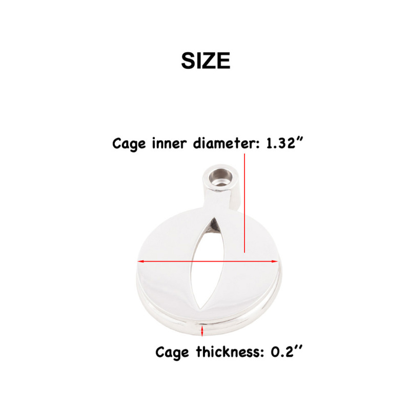 Super Short Male Cock Cage Penis Lock Device 304 Stainless Steel Sex Toy (only cages do not include rings and locks)